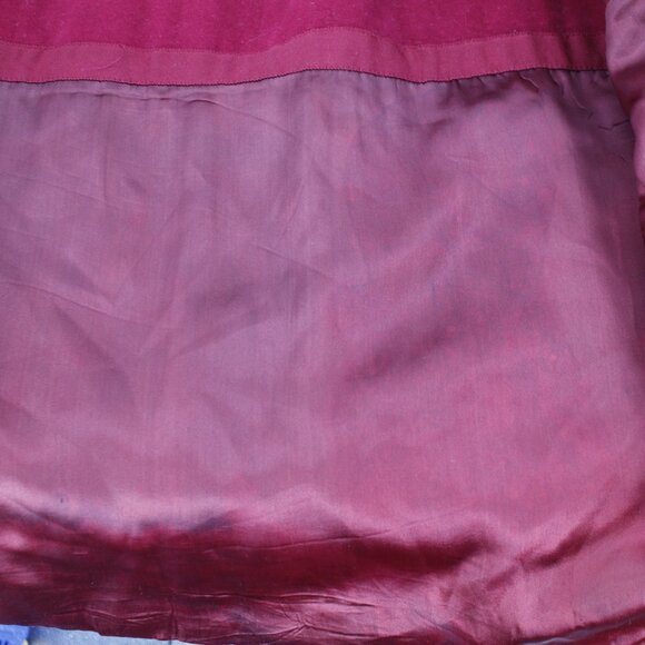 Vintage Banana Republic Mackinaw cruiser jacket Mens Medium Red Plaid Wool Blend - Picture 11 of 13